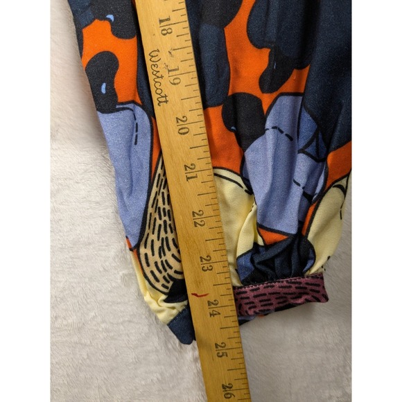 NWT Farm Rio‎ Anthropologie Blouse Button Down Tie Front Long Sleeve Top S - Picture 11 of 16